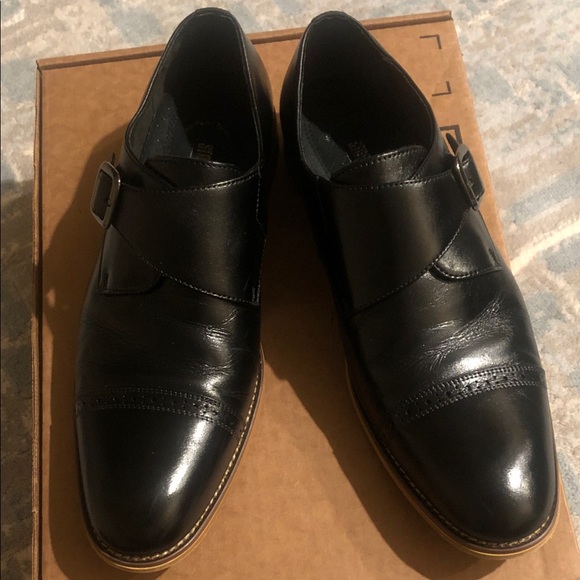 Stacy Adams Black Leather Derbys main image 4